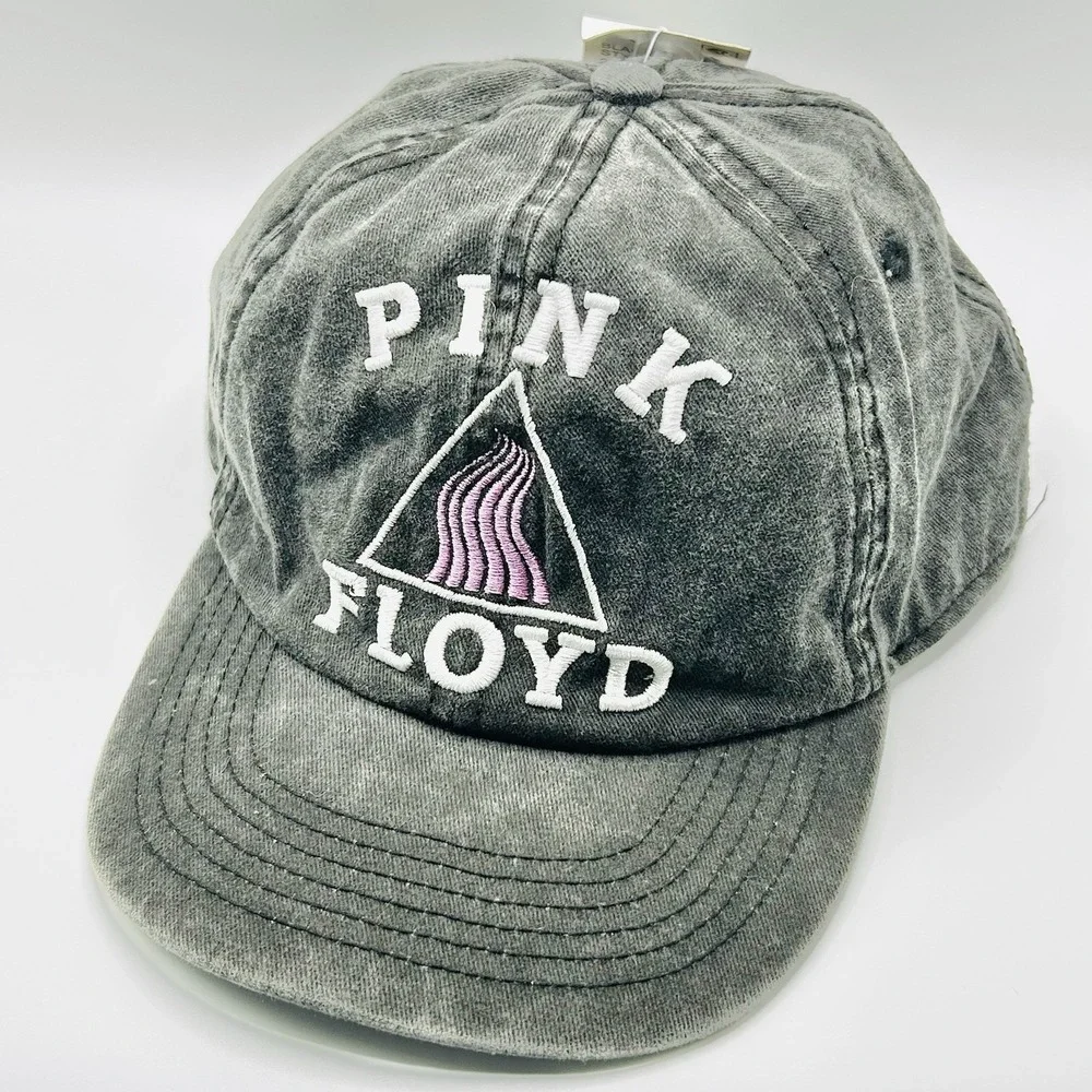 Pink Floyd Music Band Logo Distressed Hat Cap Adjustable Snapback Black Casual